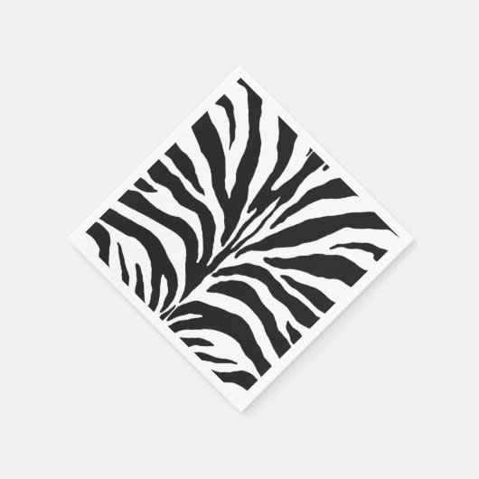 Serviette En Papier Impression Zebra (Coin)