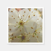 Serviette En Papier Impressionniste Fleur de Plum Sauvage Déplacement  (Devant)