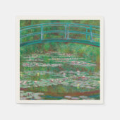 Serviette En Papier Impressionniste japonais de Footbridge Claude Mone (Devant)