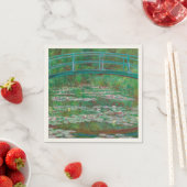 Serviette En Papier Impressionniste japonais de Footbridge Claude Mone (En situation)