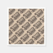 Serviette En Papier Imprimé au 19e siècle année Cotswold brebis (Devant)