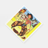 Serviette En Papier imprimé cowboy mignon (Coin)