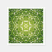 Serviette En Papier imprimé décoratif vert Abstrait (Devant)