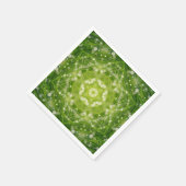 Serviette En Papier imprimé décoratif vert Abstrait (Coin)