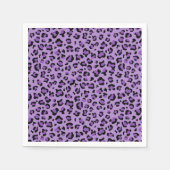 Serviette En Papier Imprimé léopard, Taches de léopard, Léopard Violet (Devant)