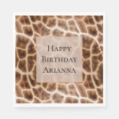 Serviette En Papier Imprimer Giraffe Safari (Devant)