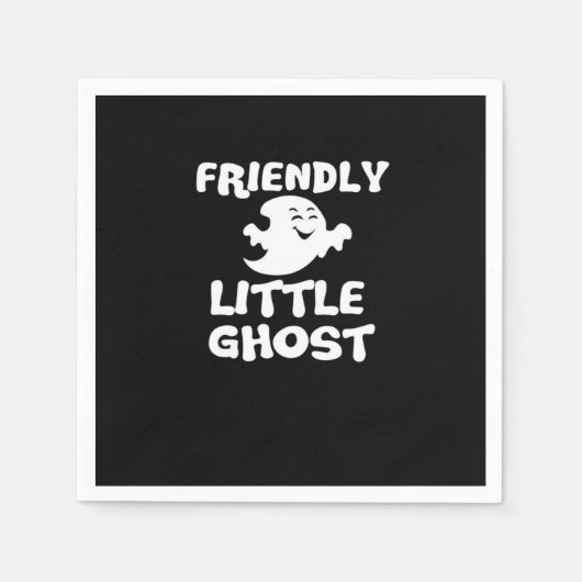Serviette En Papier Imprimer Little Boo Halloween (Devant)