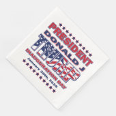 Serviette En Papier Inauguration 2025 du président Donald J Trump (Coin)