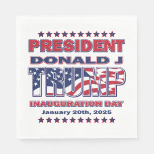 Serviette En Papier inauguration du président Trump