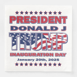 Serviette En Papier inauguration du président Trump