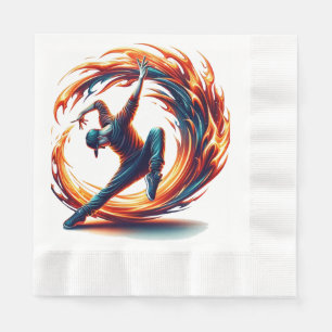 Serviette En Papier Incendie De Rue Avec Énergie Urbaine