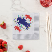 SERVIETTE EN PAPIER INCIPIO ÉQUESTRE (En situation)