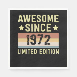 Serviette En Papier Incroyable depuis l'anniversaire 1972