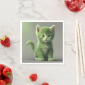 Serviette En Papier Incroyable Kitten (En situation)