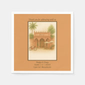 Serviette En Papier Inde Courtyard Destination mariage Escapade (Devant)