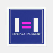 Serviette En Papier Indétectable es igual a Intransmisible VIH (Devant)