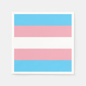 Serviette En Papier Indicateur de fierté transgenre (Devant)
