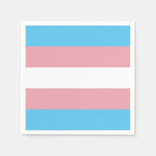 Serviette En Papier Indicateur de fierté transgenre (Devant)