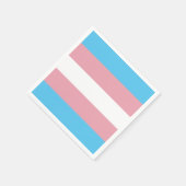 Serviette En Papier Indicateur de fierté transgenre (Coin)
