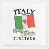 Serviette En Papier Indicateur de pays Italie vintage (Devant)