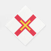 Serviette En Papier Indicateur Guernesey (Coin)