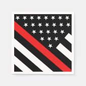 Serviette En Papier Indicateur Mince Ligne Rouge (Devant)