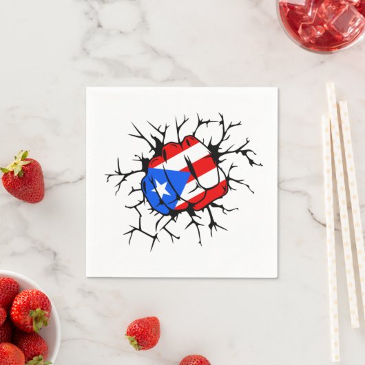 Serviette En Papier Indicateur Porto Rico (En situation)