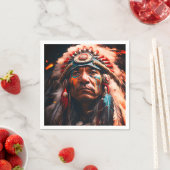 Serviette En Papier Indien (En situation)