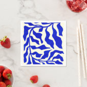 Serviette En Papier Indigo Elegance (En situation)