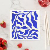 Serviette En Papier Indigo Elegance (En situation)