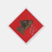 Serviette En Papier Indonésie Marionnette fantôme Hohoho Noël Naples (Coin)
