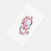 Serviette En Papier Infinité avec les fleurs Sakura (Coin)