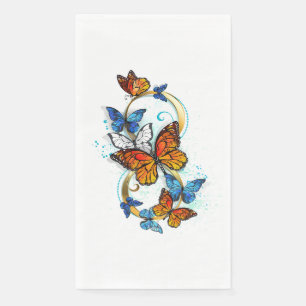 Serviette En Papier Infinité de papillons monarques
