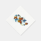 Serviette En Papier Infinité de papillons monarques (Coin)
