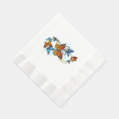 Serviette En Papier Infinité de papillons monarques (Coin)