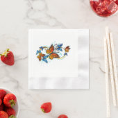 Serviette En Papier Infinité de papillons monarques (En situation)
