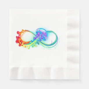 Serviette En Papier Infinity avec Rainbow Jellyfish