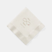 Serviette En Papier Infinity Love Double Bonheur Mariage chinois (Coin)