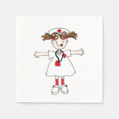 Serviette En Papier Infirmière (Devant)