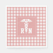 Serviette En Papier Infirmière autorisée de la RN Motif en service com (Devant)