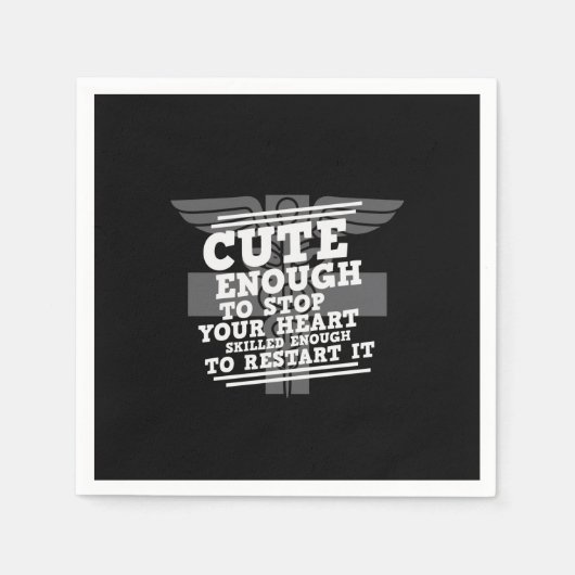 Serviette En Papier Infirmière Cadeau Assez Mignonne Pour Arrêter Votr (Devant)