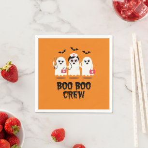 Serviette En Papier Infirmière d'Halloween Cute Fantôme Infirmière