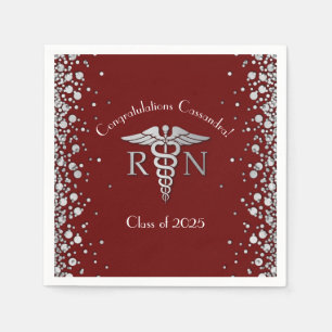 Serviette En Papier Infirmière École de soins infirmiers Graduation Ma