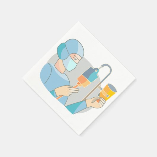 Serviette En Papier Infirmière en écorce Papier (Coin)