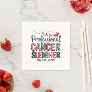 Serviette En Papier Infirmière en oncologie Noël Cancer Chimiothérapie