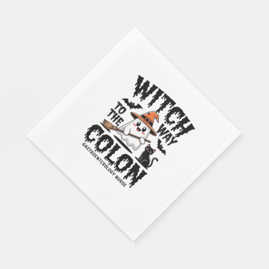Serviette En Papier Infirmière Endo Halloween Infirmière gastro-intest (Coin)