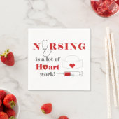 Serviette En Papier Infirmière est un gros travail (En situation)