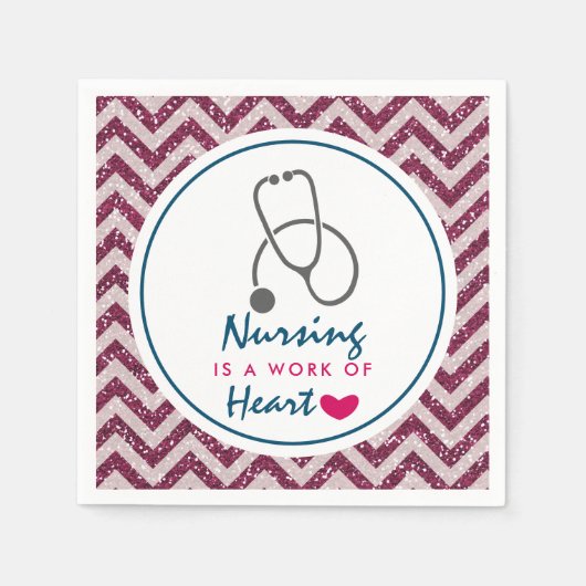 Serviette En Papier Infirmière est une oeuvre de Heart Saying avec Ste (Devant)