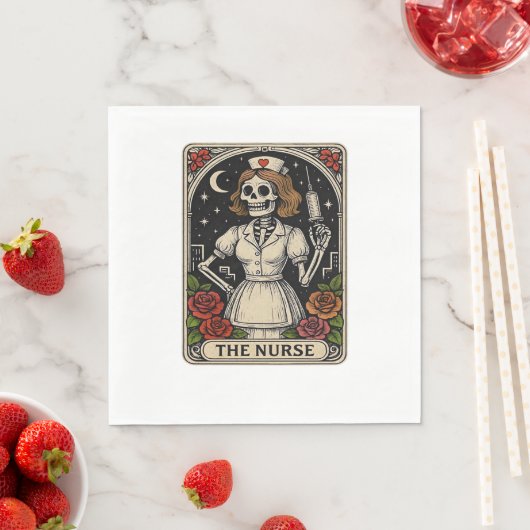 Serviette En Papier Infirmière fantôme Soins curieux et Haunt Whimsica (En situation)
