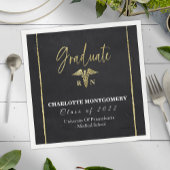 Serviette En Papier Infirmière Médicale Caduceus Graduation